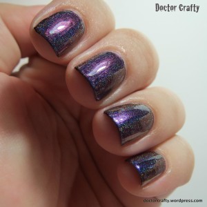colors by llarowe best day of my life multichrome holographic nail polish swatch purple blue